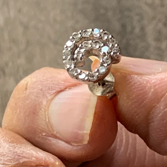 COPY - 925 sterling silver and cubic zirconia earrings - Picture 2 of 3